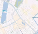 Kart som viser deler av en by med gater, grønne parker, en vannforekomst merket "Sankt Jørgens Sø," og noen merkede veier inkludert "Nørre Voldgade", "G.L. Kongevej" og "Borups Allé.